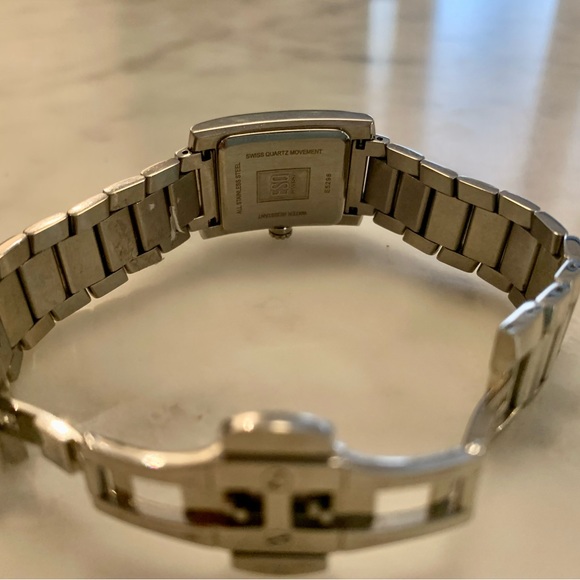 ESQ MOVADO Venture Stainless Steel Diamond Quartz Tank Ladies Watch - Picture 6 of 9